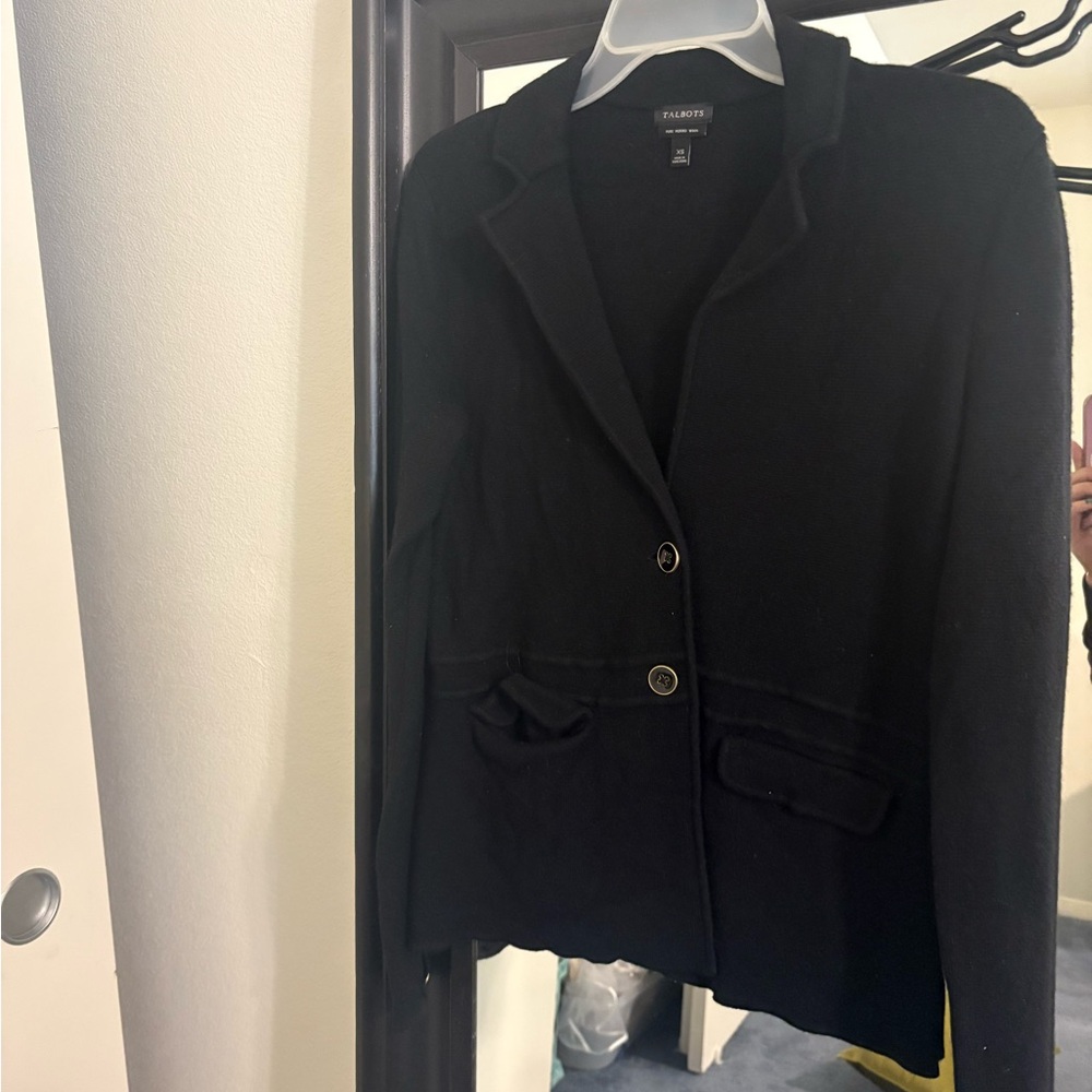 Black Women's wool Jacket by Talbots